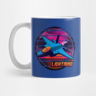 Neon Retro F-35 Lightning Mug